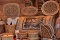 Handicrafts made of birch bark Royalty Free Stock Photo