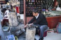 Handicraftsman in Dali ancient town Royalty Free Stock Photo