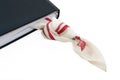 Handkerchief knot and personal diary Royalty Free Stock Photo