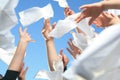 Handkerchief on the Sky Royalty Free Stock Photo