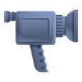 Handle camcorder icon, cartoon style