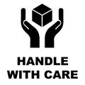 Handle with care icon