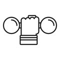 Handle dumbbell icon, outline style