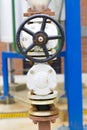 Handle Gate Valve on the Pipeline