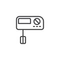 Handle mixer line icon