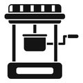 Handle popcorn machine icon simple vector. Pop corn seller Royalty Free Stock Photo