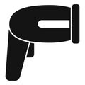 Handle scan device icon simple vector. Check ticket