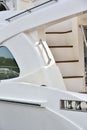 Handle and stair on yacht Royalty Free Stock Photo