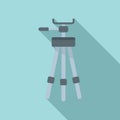 Handle tripod icon flat vector. Mobile phone stand Royalty Free Stock Photo