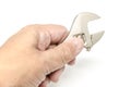 Handle wrench white isolate Background