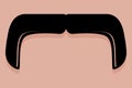 Handlebar Moustache Icon Vector Royalty Free Stock Photo