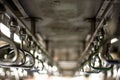 Handles Inside Local Train of Mumbai Royalty Free Stock Photo