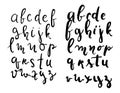 Handlettering font. Modern hand lettering style. Full version