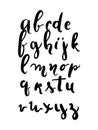 Handlettering font. Modern hand lettering style. Full version