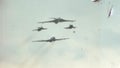 RAF Victor refuels Buccaneer and F-4 Phantom in flight at Farnborough Airshow