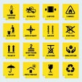 Handling and packing symbols Royalty Free Stock Photo