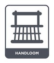 handloom icon in trendy design style. handloom icon isolated on white background. handloom vector icon simple and modern flat
