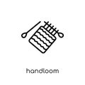 handloom icon. Trendy modern flat linear vector handloom icon on