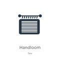 Handloom icon vector. Trendy flat handloom icon from sew collection isolated on white background. Vector illustration can be used Royalty Free Stock Photo