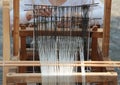 Handloom weaving machine Royalty Free Stock Photo