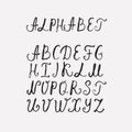 Handmade ABC font typography