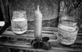 Handmade aromatic candles