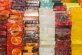 Handmade aromatic soap on the Grand Bazaar in Istanbul, Turkey. It has different kinds and colors