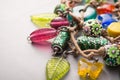 Handmade Artisan Necklace with Colorful Charms