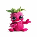 Handmade baby dragon fruit sock toy with funny face. Generative AI Royalty Free Stock Photo