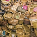 Handmade baskets basketry from a rod