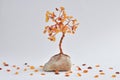 Handmade bead wire bonsai tree Royalty Free Stock Photo
