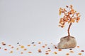 Handmade bead wire bonsai tree Royalty Free Stock Photo
