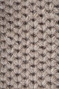 Handmade beige knitting wool texture