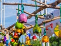 Handmade bells in the Bridge Fair in Szeged Royalty Free Stock Photo