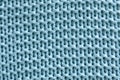 Handmade blue knitting wool texture background Royalty Free Stock Photo