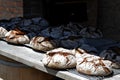 Handmade farmer bread done in a wood stove