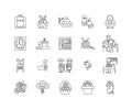 Handmade business line icons, signs, vector set, outline illustration concept