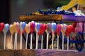 Handmade candies on display