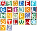 Handmade ceramic alphabet Royalty Free Stock Photo