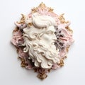 Cameo Sculpture: Ornate Design Inspired By Baron In Rococo Pastel Hues