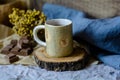 Handmade ceramic craft ware. Cup Royalty Free Stock Photo