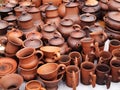 Handmade ceramic pottery Royalty Free Stock Photo