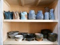 Handmade ceramic pottery Royalty Free Stock Photo
