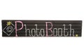 Handmade chalkboard photobooth sign