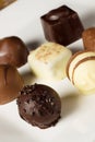 Handmade chocolates Royalty Free Stock Photo