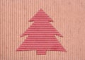 handmade Christmas-tree background Royalty Free Stock Photo