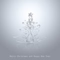 Handmade Christmas tree cut out from office paper Royalty Free Stock Photo