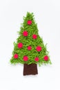 Handmade Christmas tree Royalty Free Stock Photo