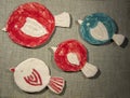 Handmade clay dishes