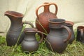 Handmade clay pots